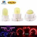 10pcs T3 T4.2 T4.7 Cob Smd F8 Dashboard Led Bulbs Map Warning Indicator Interior Lights For Car Vehicle Instrument Lamps Dc12v -