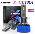 X-7seven X-apollo Ultra 130w 6500k Led Headlight Bulbs Lamps 9004 9005 9006 9007 9012 H1 H4 H7 H11 H13 - Car Headlight Bulbs(led