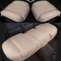 3d Pu Leather Car Seat Covers Auto Seat Cushion Mat Breathable Car Front Rear Back Seat Cover Universal Car Accessories - Automo