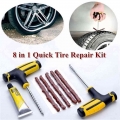 8PCS/set professional Car tire repair tools Auto bicycle motorcycle Tubeless Tire Tyre Puncture Garage hand Repair accessories|T