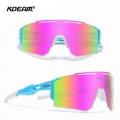 2022 Kdeam Oversized Sunglasses Sports Cycling Polarized Sports Goggle Tr90 Windproof Uv400 1.2mm Thickness Len For Men/women -