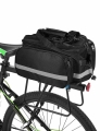 Bicycle Bag Removable Carrier Rear Rack With Reflective Strips 25L Bike Saddle Bag Accessories Travel Zipper Pannier Waterproof|