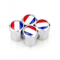 4 X Wheel Tire Valve Caps Covers France Flag Logo Car Accessories for Peugeot 307 206 407 406 405 3008 4008 208 308 306 107|Valv