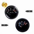 Dragon Gauge Oil Temp Car Gauge 2" 52mm 12v Auto Instrument 50~150 Celsius / 122~302 Fahrenheit Temperature Black Bezel - O