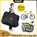 Rhinowalk 26 Inch Folding Bicycle Carry Bag Portable Cycling Bike Transport Case Travel Bycicle Accessories Bike Box|Bicycle Bag