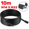 1PC 5800PSI 10M High Power Pressure Washer Extension Jet Hose M22 X M14 Connector Replacement For Washer Washing Spray gun|Car W