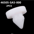 2pcs For Honda Acura Brake Clutch Pedal Stopper Pad 46505-sa5-000 White Clutch Brake Limit Block Clip Car Replacement Parts