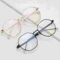 1 PC Retro Metal Anti Blue Light Glasses Women Men Vintage Ultralight Round Frame Eye Protection Ultra Light Eyeglasses|Motorcyc