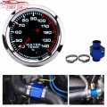 40~140 Celsius 52mm Racing Gauge Water Temperature Gauge Kit Car With Water Temp Joint Pipe Sensor Adapter Radiator 28-40mm - Wa