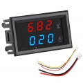 LEEPEE LED Display with Cable Volt Ampere Meter Mini Digital Voltmeter Ammeter DC 100V 10A Amperemeter Voltage Indicator Tester|