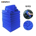 10 PCS Microfiber Car Cleaning Towel Automobile Motorcycle Washing Glass Household Cleaning Small Towel|Sponges, Cloths & Br