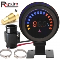 12V Water Temperature Meter Temp Gauge with Sensor 10mm 1/8 NPT Water Temp Joint Pipe Radiator Hose Adapter for Cars Boat Truck|