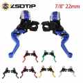 ZSDTRP Motorcycle Master Cylinder Lever Hydraulic Brake Pump Clutch Handle Handlebar Reservoir Set Universal For 7/8" 22mm