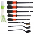 Auto Cleaning Wash Tool Bathroom Cleaning Brush 9Pcs Soft Fiber Brush for Tire Rim Car Interior Seats Furniture A5KD|Car Washer|