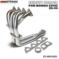 Stainless Steel Piping Header Manifold Exhaust For 88-00 Civic Eg Ef Ek Em Ep-mfh1801 - Engine - ebikpro.com