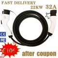 32A Electric Vehicle Charging Cable EVSE EV Adapter SAE J1772 Type 1 to Type 2|Battery Cables & Connectors| - ebikpro