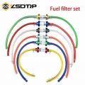 ZSDTRP Color 8mm Motorcycle Inner Fuel Filter Gasoline Filters + 1M Petrol Fuel Line Hose + 4 Clips Moto Scooter Dirt Bike|Oil F