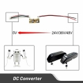 Okfeet DC Converter 36V 48V 52V to 5V Ebike USB Reduce Voltage Circuit Board for Battery Controller|Electric Bicycle Accessories