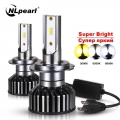 NLpearl 2x Car LED H4 H7 H1 H8 H11 H9 HB3 9005 HB4 9006 Hir2 9012 LED Headlights Bulb 12V 50W 12000LM 3000K 6500K 8000K Headlamp