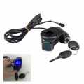 Electric Vehicle LCD Display Panel Thumb Throttle Voltage Key Switch Lock with Power Switch for Electric Bike/Scooter/Ebike|Elec