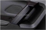 Car Interior Door Handle Column Decoration Sticker Black Hairline Finish For Vw Tiguan Mk2 2017-2021 - Interior Mouldings - Offi