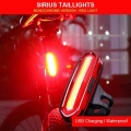 5 LED Wolf Star Warning Light Bike light USB Rechargeable Bike Bicycle Tail Warning Light Rear Safety Night Riding bike light|Bi