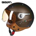 Beon B-110 Motorcycle Helmet 3/4 Open Face Helmets Retro Capacete Motocross Casque Moto Vintage Casco Moto - Helmets - Officemat