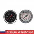 RESO Car Fuel Pressure Gauge Liquid 0 100 psi 0 160psi 0 11 Kpa Oil Pressure Gauge 1/8" NPT Black/White |Oil Pressure Gaug