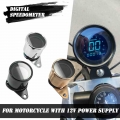 Motorcycle Speedometer Retro LCD Odometer Cafe Racer Tachometer indicator Scooter ATV Meter Universal Motorcycle Digital 12V|Ins