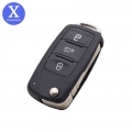 Xinyuexin 2/3 Button Folding Remote Car Key Shell Flip Fob for VW Polo Golf MK6 Tiguan Touareg 202AD 202H 202Q Car Accessories|C