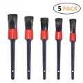 5 Pcs Detailing Brush Set Handle Automotive Brushes for Cleaning Wheels, Engine, Interior, Emblems, Air Vents, Car, Motorcycle|