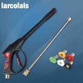 4000 Psi Spray Gun High Pressure Washer Gun With 19'' Extension Wand 4 Quick Connect Nozzles 1 Soap Nozzle For Car Home