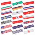 3D Metal Alloy National Flag Emblem Car Stickers For Auto Windows Doors Trunks Automobiles Decorating Badge Accessories