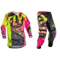 New Fly Fish Racing Motocross Mx Racing Suit Pants & Jersey Combos Moto Dirt Bike Atv Gear Set Red/black/yellow - Combinatio