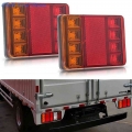 Car Truck LED Rear 12V Lights Rear Lamps Waterproof TailightTail Light Warning Parts for Trailer Caravans DC|Truck Light System