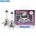 2x Philips H7 12v 55w Px26d Visionplus 3250k Brighter Vision Up To 60% Increased Vision Halogen Car Lamps Head Lights 12972vps2