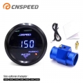 CNSPEED 2'' 52MM Car Digital Blue Led Water Temperature Gauge 40 150 Celsius With Water Temp Joint Pipe Sensor Adapter 1