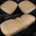 New Waterproof Leather Car Seat Cover Universal Breathable Car Front Rear Seat Cushion Protector Mat Pad For Truck Suv Van - Aut