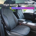 Car Seat Cushion For Tesla Model 3/model Y Comfortable And Breathable Linen Fabric Seat Cushion Car Interior Seat Accessories -