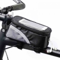 Nylon Bicycle Bag Frame Front Top Tube Bag Saddle bag for bicycle PU Material Waterproof Touch Screen Bike Bag bike accessories|