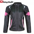 Women Motorcycle Armor Jacket Coat Summer Winter Waterproof Warm Lady Teens Girl Riding Reflective Anti collision Suit JK 52|Jac