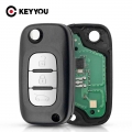 Keyyou For Renault Scenic Iii Megane Iii Fluence 2009-2015 Va2 Blade Fob 2/3 Buttons Pcf7961 Chip 433mhz Fsk Flip Remote Key - C