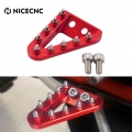 NICECNC Motorcycle Brake Pedal Lever Tip Plate For GAS GAS GASGAS EX EC MC 125 150 200 250 300 250F 350F 450F F 2021 2022 EC300|