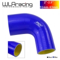 WLR RACING 2" 2.5" 51mm 63mm 90 Degree Elbow Reducer Silicone Hose Pipe Turbo Intake BLACK BLUE WLR SH902025 QY|Hose