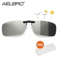 Aielbro Cycling Driving Clip On Sun Glasses For Men Photochromic Glasses Night Vision Sunglasses Polarized Clip On Sunglasses -