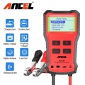 Ancel Bst100 Car Motorcycle Battery Tester 12v Battery System Analyzer Auto Charging Cranking Test Circut Tester Scanner Tools -