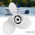 Ship Engine Outboard Propeller 3 Bladed Rotary Paddle 683 45941 00 El 9 1/4 X 12 For Yamaha 9.9 15Hp Aluminum 8 Spline Tooths Di