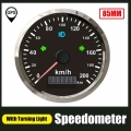 85mm GPS Speedometer With Red Backlight 125km/ 200km/h For Car Boat Truck 12V 24V Over Speed Buzzer Alarm Left Right High Beam|S