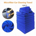 10PCS/Set Microfiber Car Cleaning Towels Household Cleaning Small Towel Windshield Cloth Automobile Washing Glass Towels|Sponges