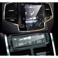 For Volvo V90 Xc90 Xc60 S90 2016 2017-2020 2pcs Car Navigation And Air Conditioning Display Screen Tempered Glass Protector - In